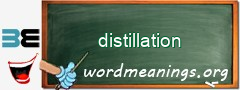 WordMeaning blackboard for distillation